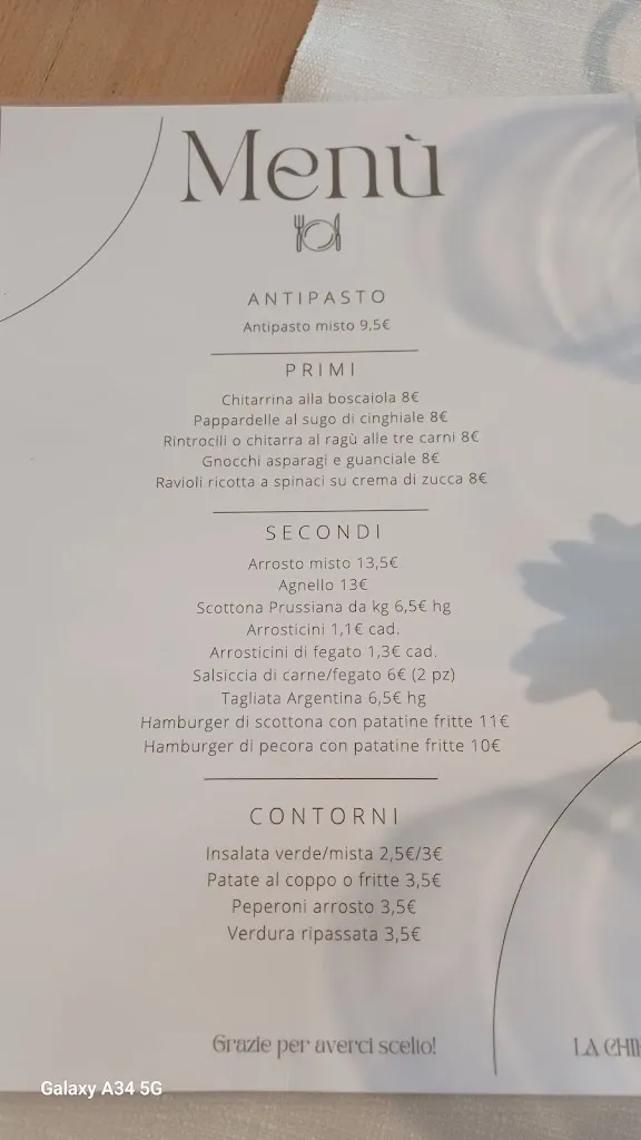 Menü_La Chiesetta Pretoro_Pretoro_Bild_1