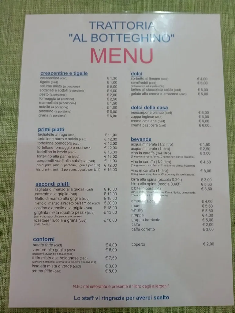 Menu_Trattoria Al Botteghino_Pianoro_image_1