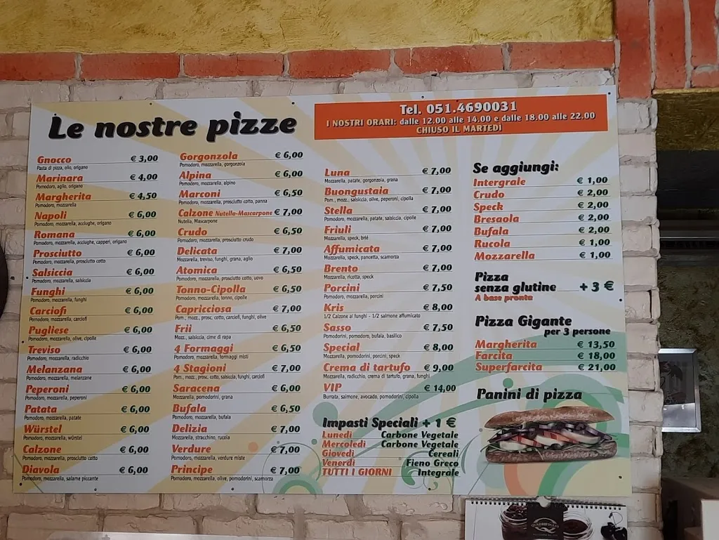 Menu_Pizzeria Kris (impasti particolari: integrale, carbone vegetale, fieno greco)_Pianoro_image_1
