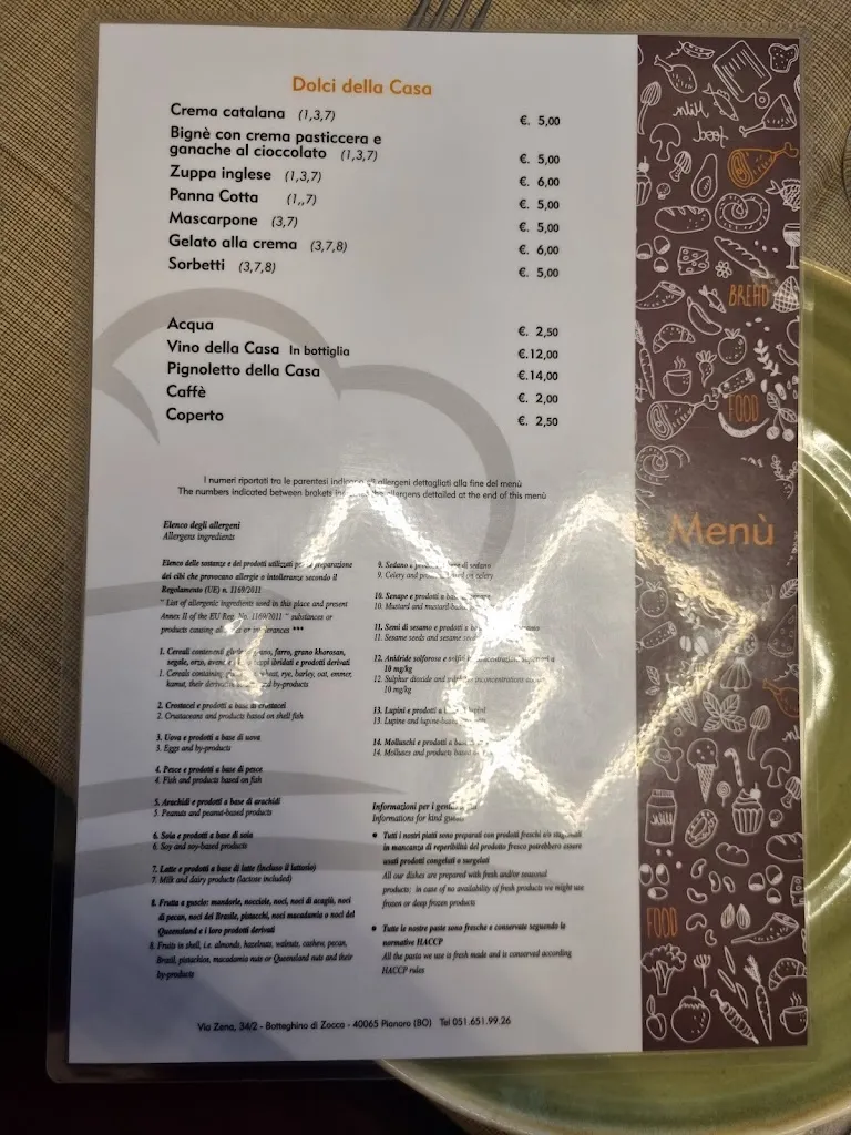 Menu_Lago dei Castori - Bar Ristorante_Pianoro_image_1