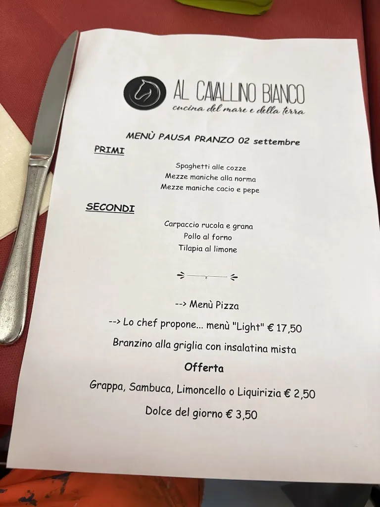 Menu_Ristorante Pizzeria AL Cavallino Bianco_Pianoro_image_1