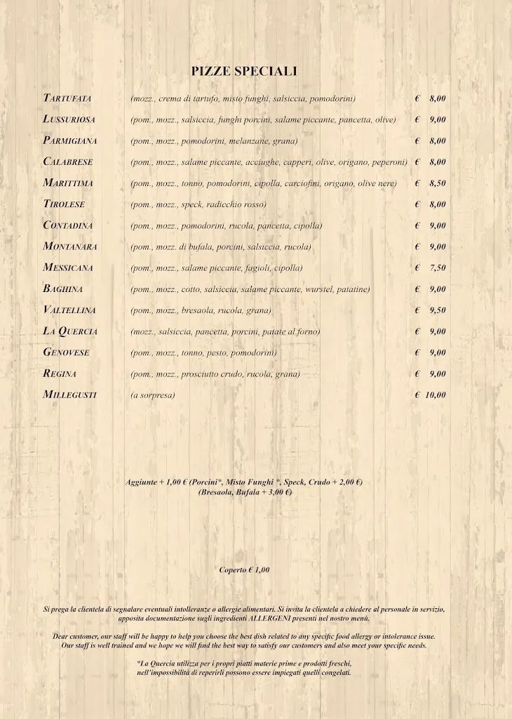 Menu_Ristorante Pizzeria La Quercia_Poggio Berni_image_1