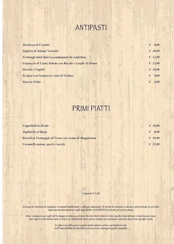 Menu_Ristorante Pizzeria La Quercia_Poggio Berni_image_4