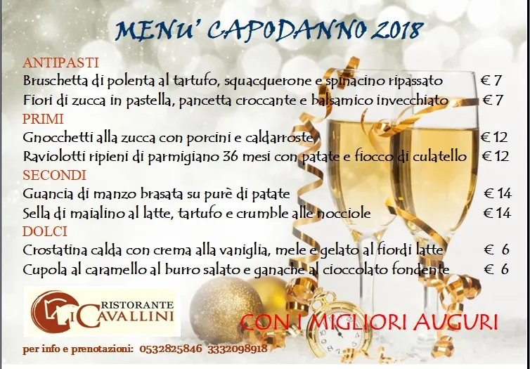 Menu_I Cavallini Ristorante e Bed and breakfast_Poggio Renatico_immagine_4