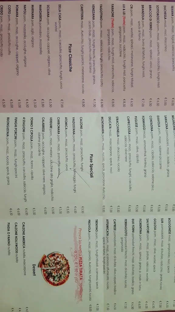 Menu_Pizzeria Il Faraone_Poggio Renatico_imagen_2