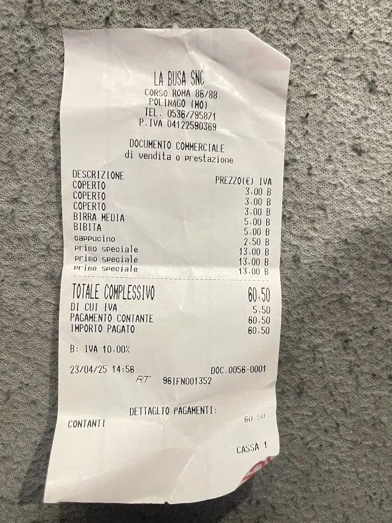 Катерина Лавриненко_Trattoria & Pizzeria La Busa_Polinago_review