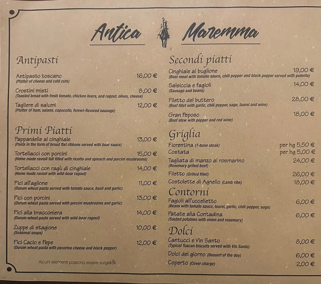 Menu_Trattoria Antica Maremma_Pontegradella_image_1