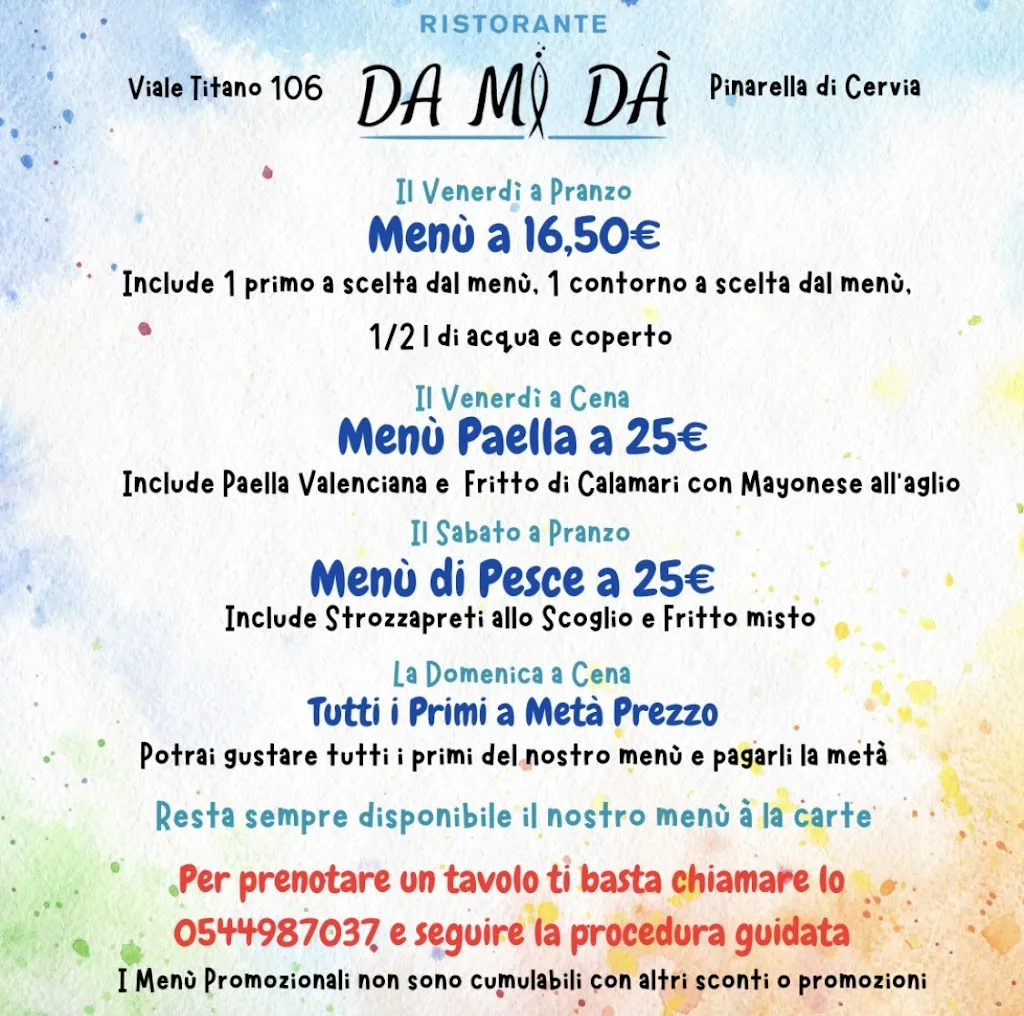 Menu_Ristorante Da Mi Dà_Pinarella_image_1