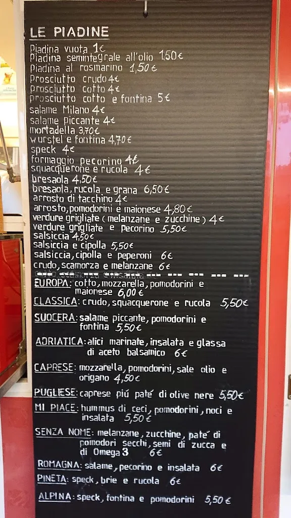 Menu_P. Piada • Chiosco Piadina_Pinarella_image_3