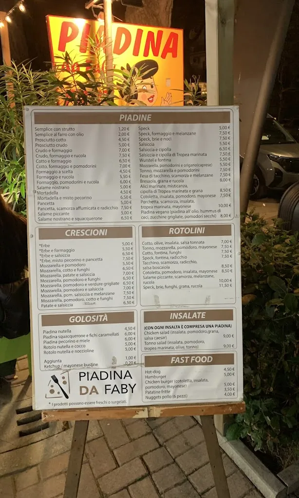 Menu_La Piadina Di Fabi_Pinarella_image_4