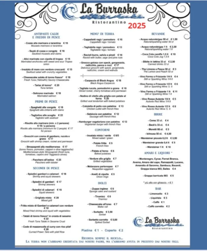Menu_La Burraska_Pinarella_immagine_2