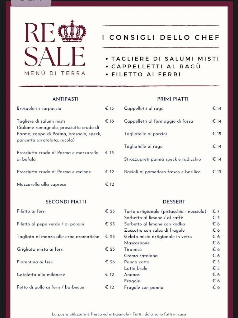 Menü_Re Sale_Pinarella_Bild_3