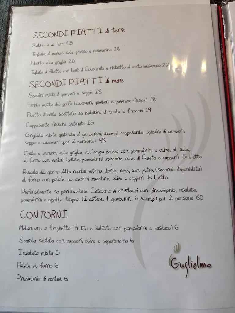 Menu_Trattoria Guglielmo Specialità Marinare_Ponticella_image_1