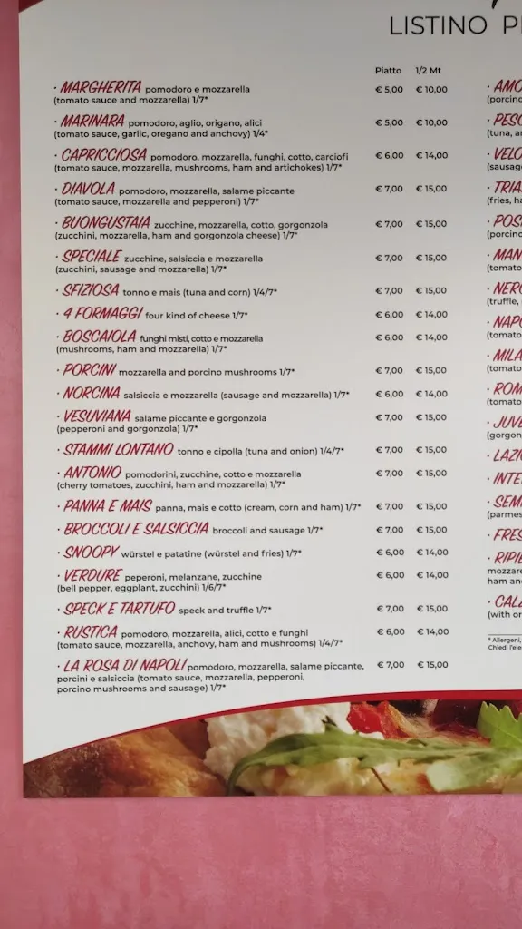 Menu_La Rosa Di Napoli Di Alleanza Rosa_Pratola Peligna_immagine_2