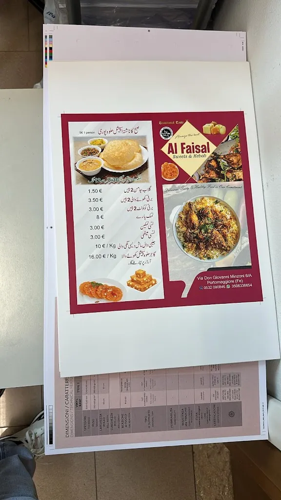 Menu_al faisal sweat and kebab_Portomaggiore_image_1