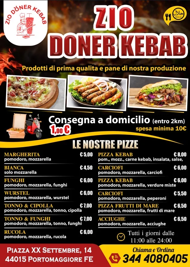 Menu_Zio pizzeria kebab portomaggiore_Portomaggiore_image_2