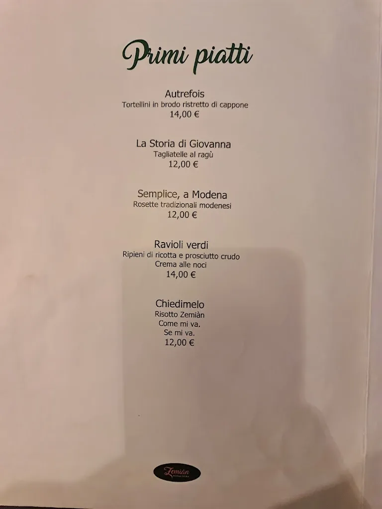 Menu_Piccola Osteria Zemian_Provincia di Modena_image_1