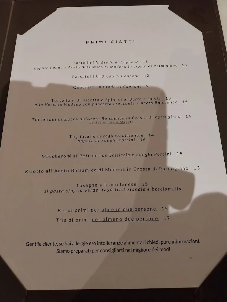 Menu_Antica Trattoria La Busa - Ristorante tipico a Modena_Provincia di Modena_image_1