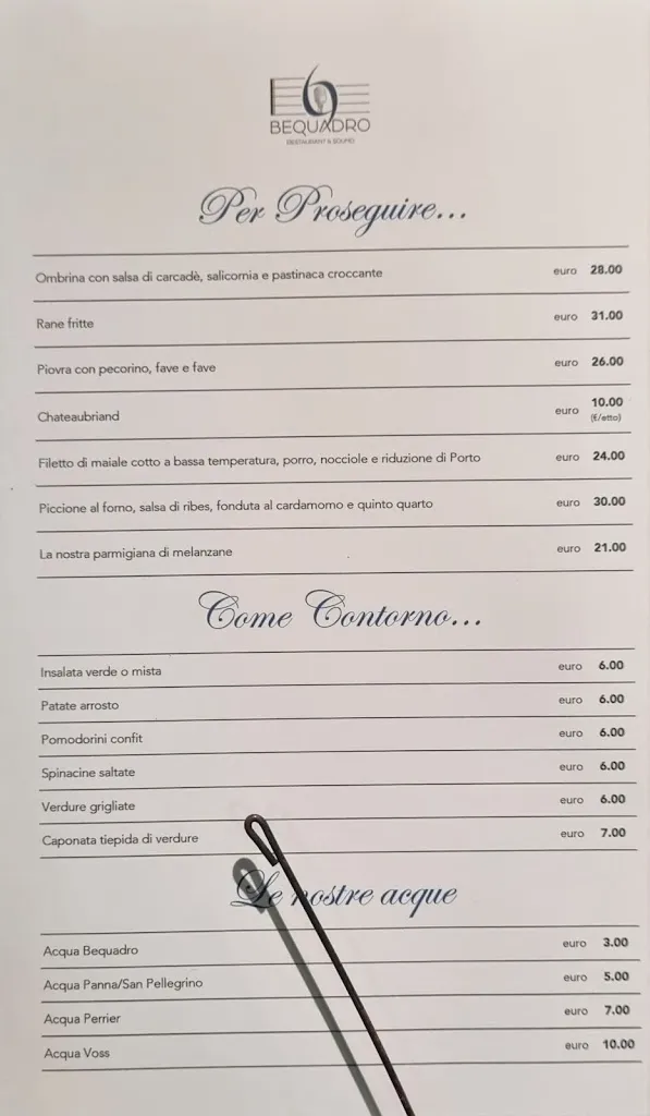 Menu_Bequadro Restaurant and Sound_Provincia di Parma_image_4