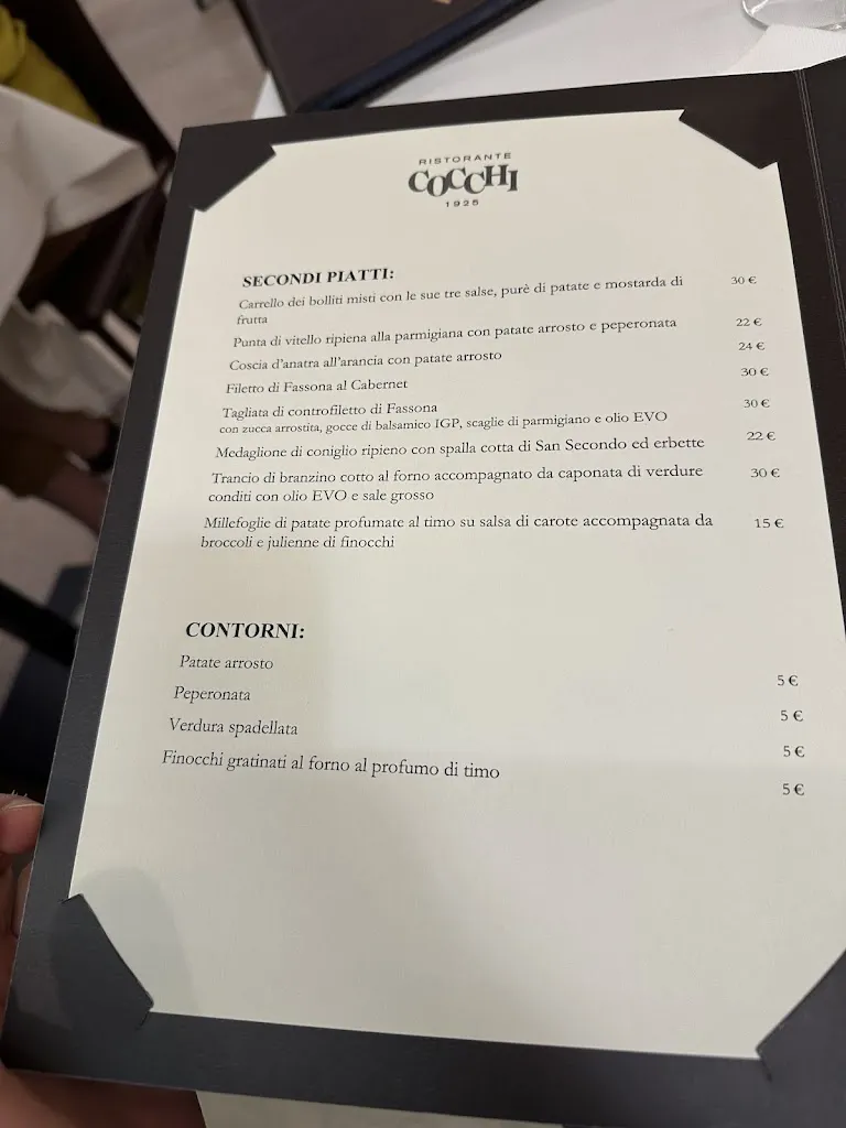 Menu_Ristorante Cocchi - Trattoria Tipica Parmigiana dal 1925_Provincia di Parma_image_2