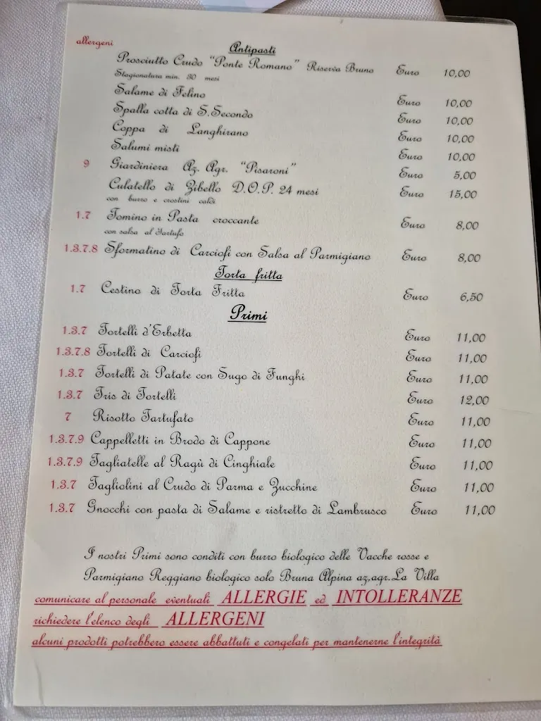 Menu_Trattoria Del Grillo_Provincia di Parma_image_1