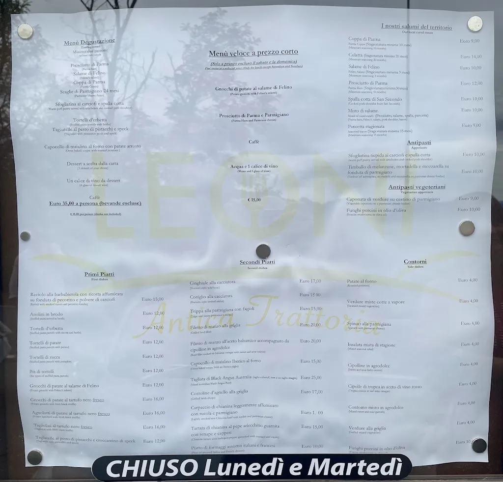 Menu_Antica Trattoria Leoni_Provincia di Parma_immagine_1