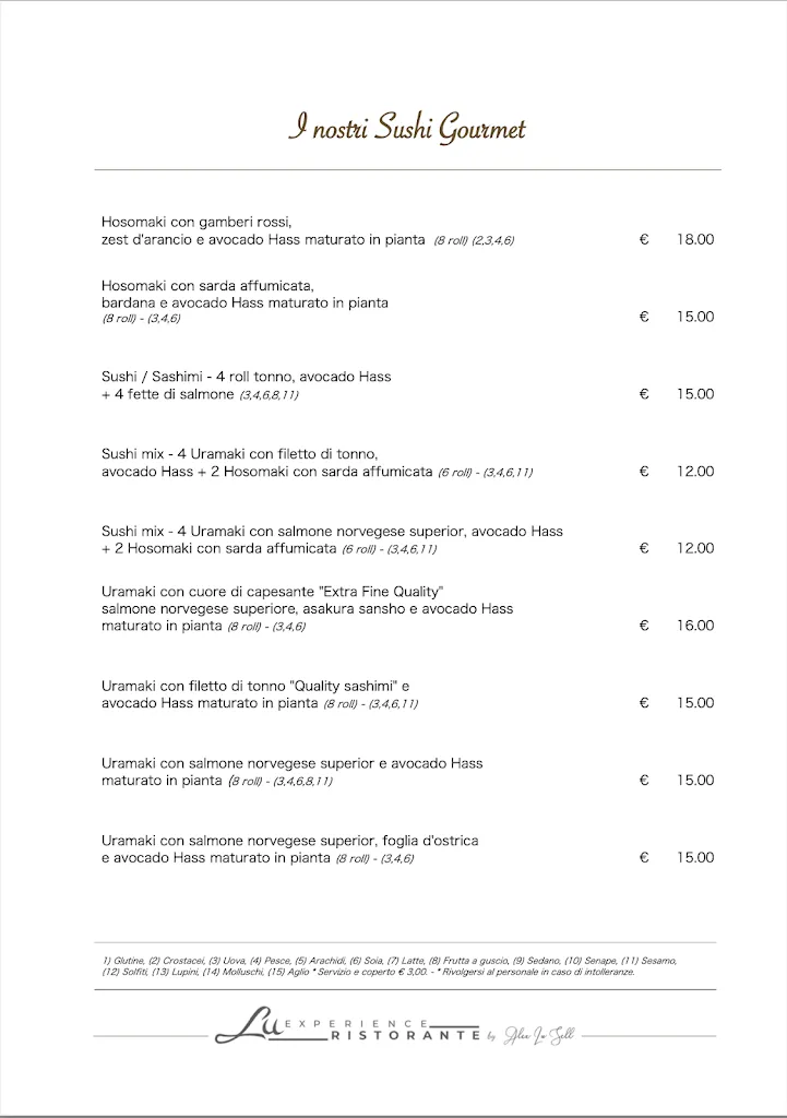 Menu_Lu Experience Ristorante_Provincia di Parma_immagine_1