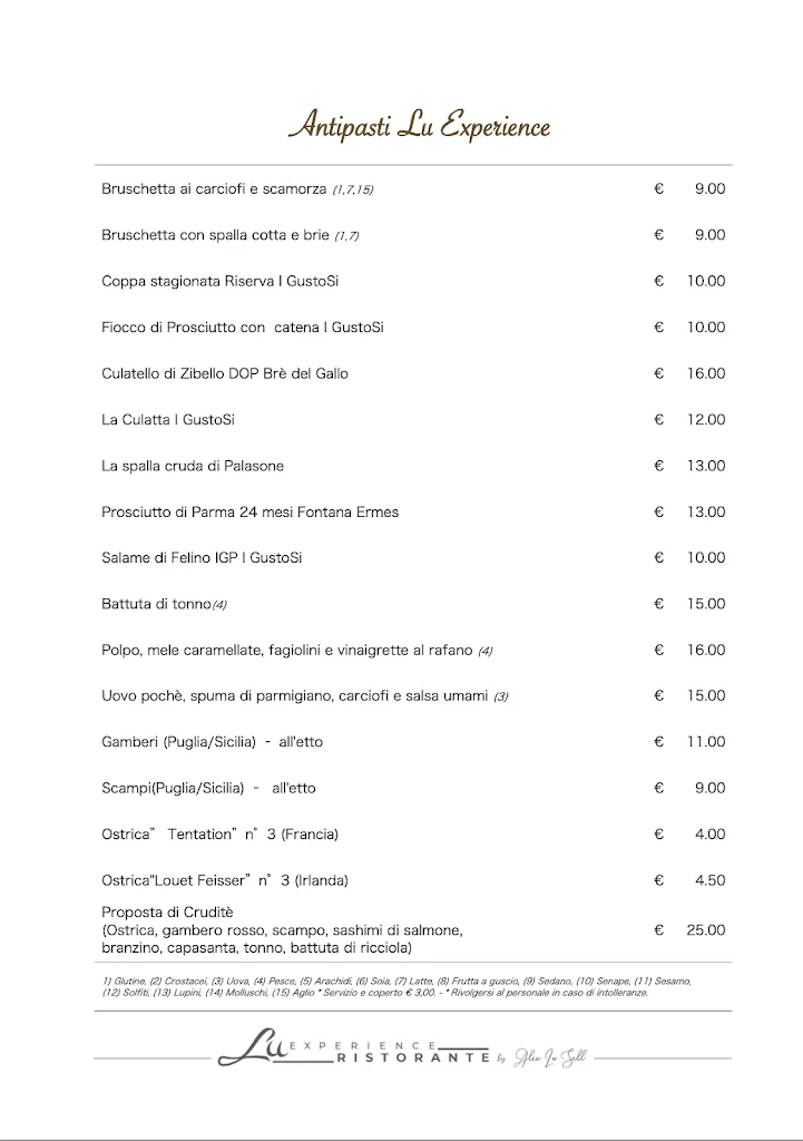 Menu_Lu Experience Ristorante_Provincia di Parma_immagine_4