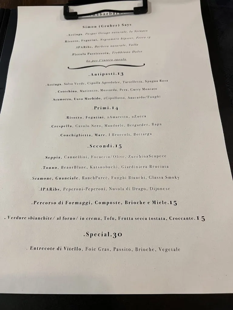 Menu_Rabarbaro. Lavanderia Di Cucina Gagliarda._Provincia di Piacenza_image_1