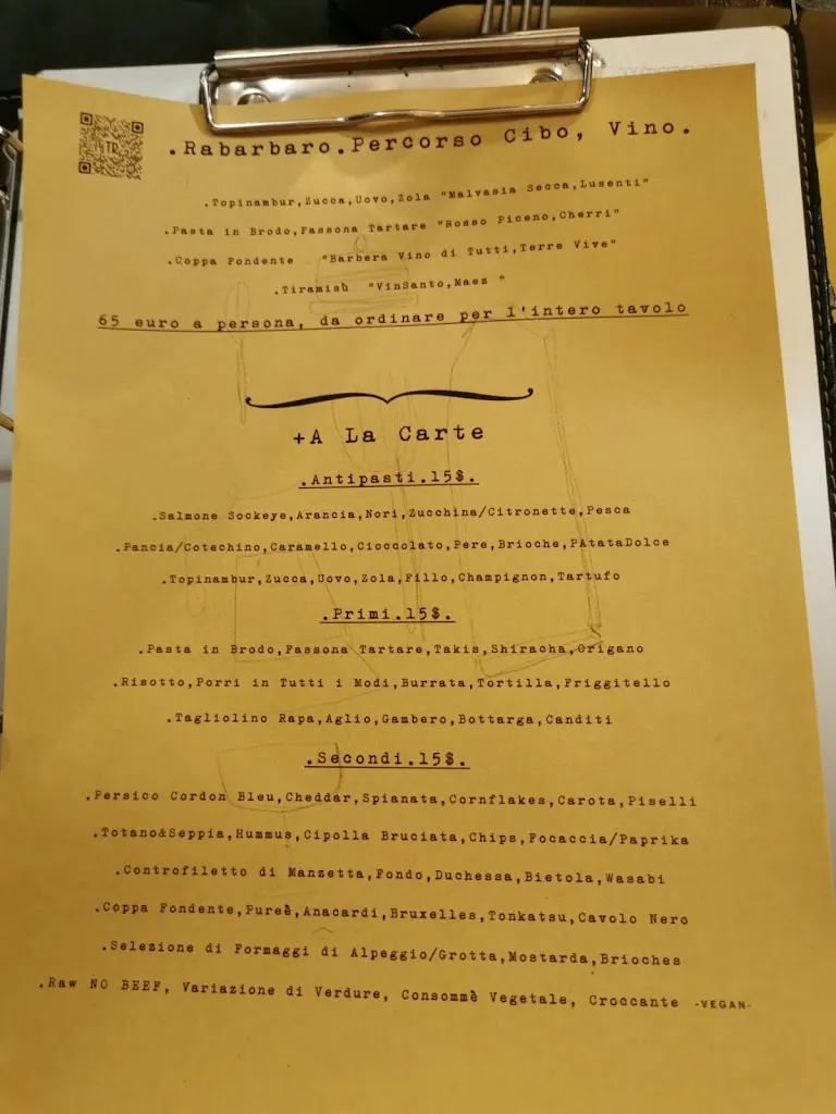 Menu_Rabarbaro. Lavanderia Di Cucina Gagliarda._Provincia di Piacenza_image_3