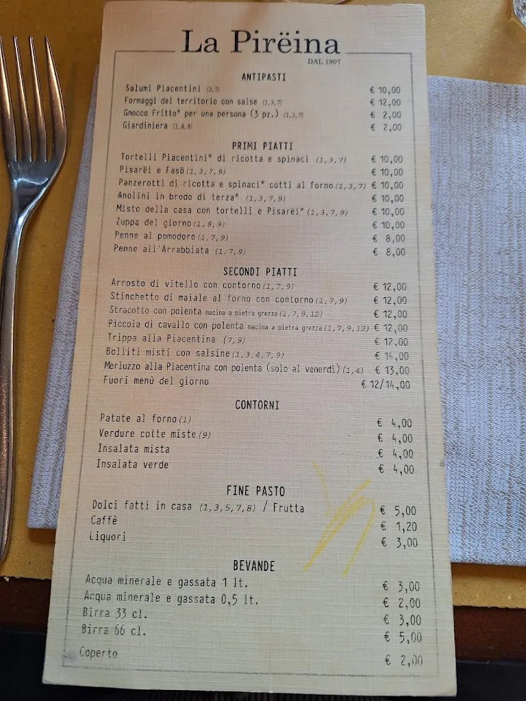 Menu_Trattoria La Pireina_Provincia di Piacenza_immagine_4