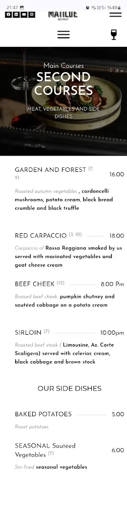 Menu_Matilde Bistrot_Provincia di Reggio Emilia_immagine_4