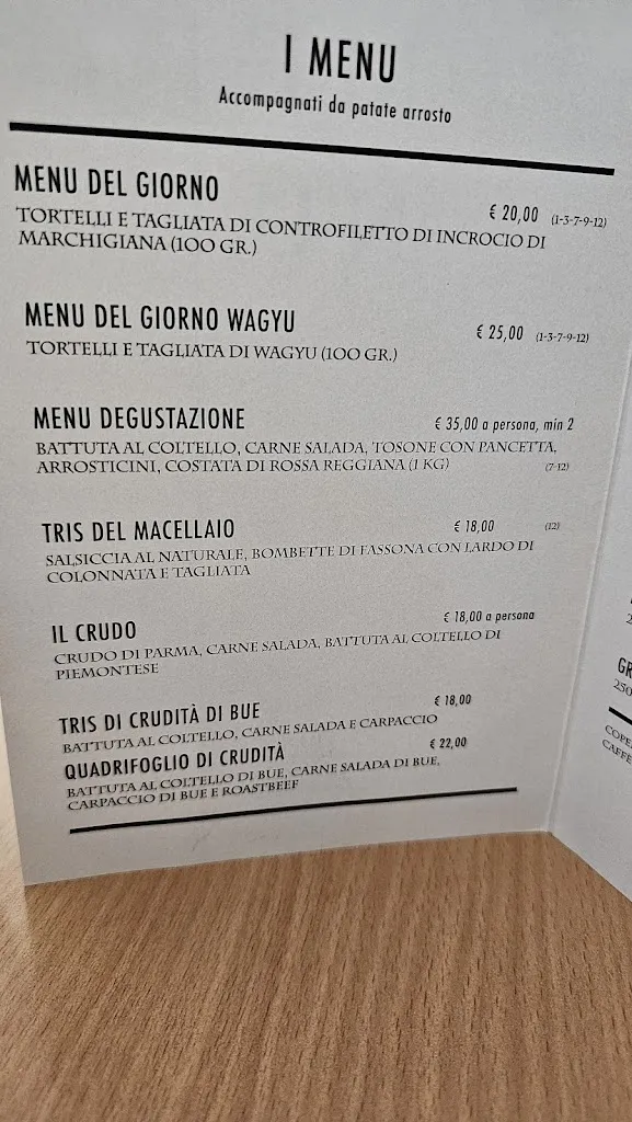 Menu_Trattoria del Macellaio Fornaciari_Provincia di Reggio Emilia_image_1
