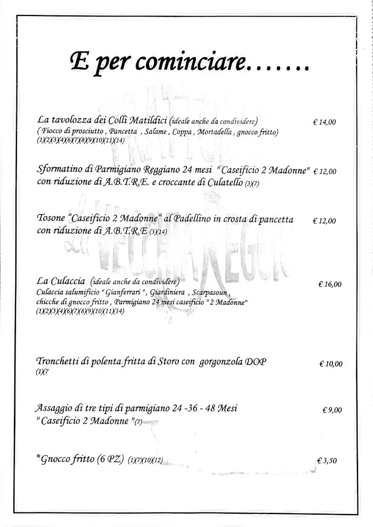 Menu_Ristorante Trattoria 