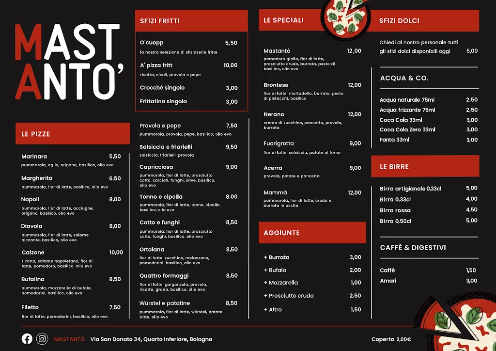 Menu_Mastantò Pizzeria Bologna_Quarto Inferiore_image_1