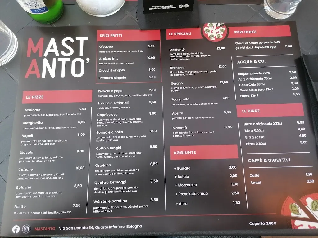 Menu_Mastantò Pizzeria Bologna_Quarto Inferiore_image_4
