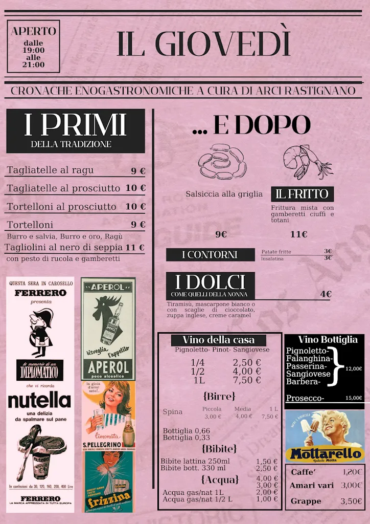 Menu_CIRCOLO Arci Rastignano_Rastignano-Carteria di Sesto_immagine_1