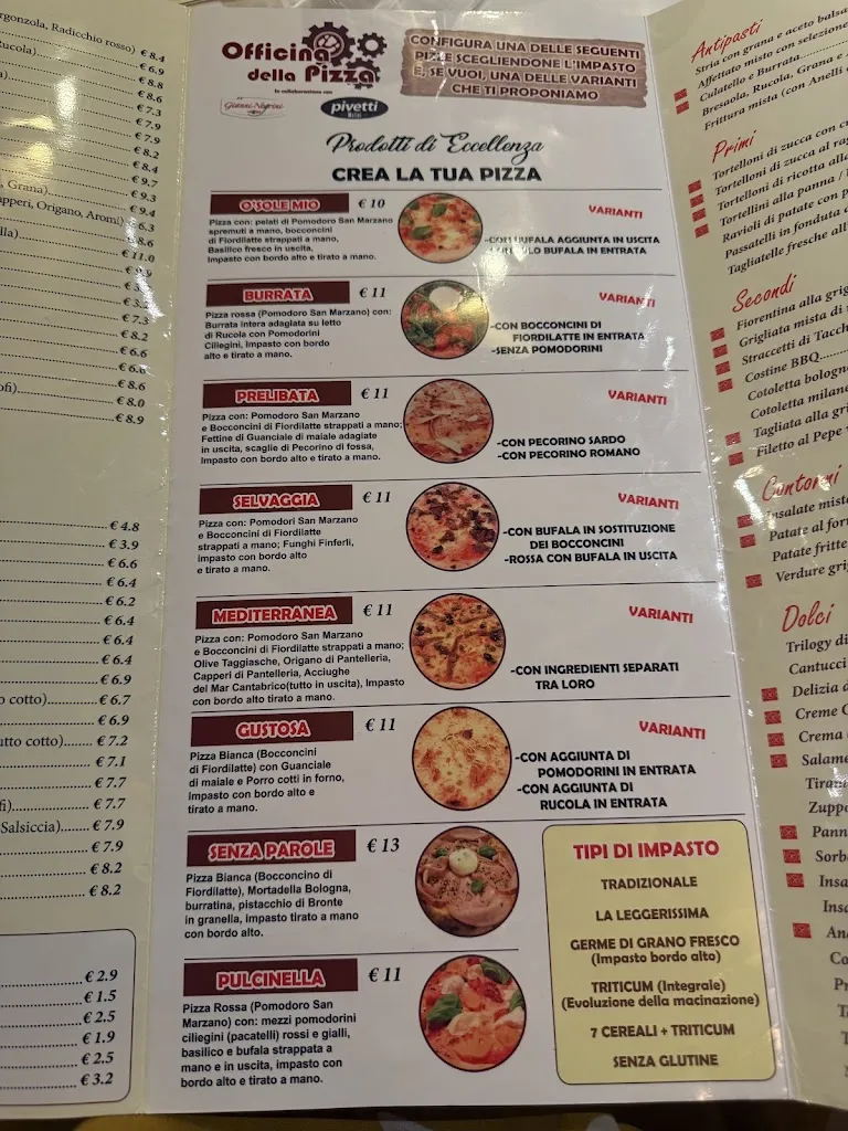 Menu_Pizzeria Ristorante 