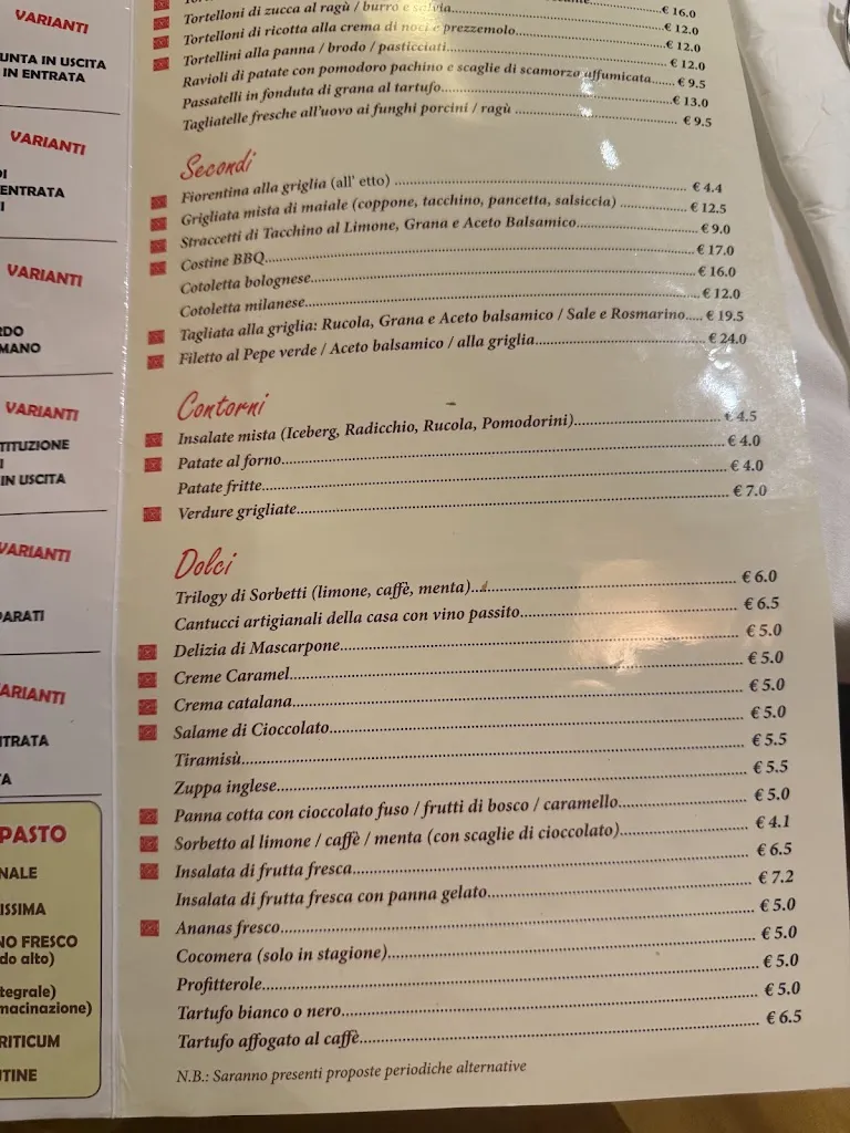 Menu_Pizzeria Ristorante 