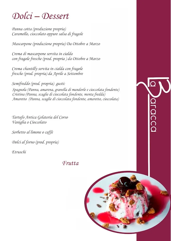 Menu_La Baracca ristorante Cucina Tipica romagnola-Camere-a-Rimini.._Provincia di Rimini_image_1