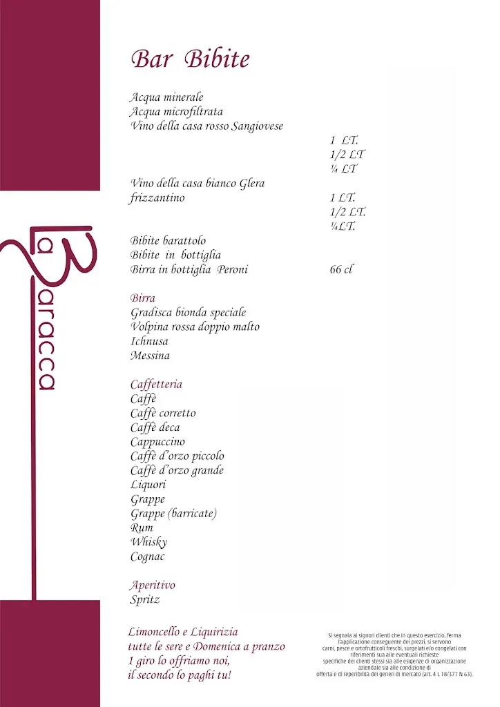 Menu_La Baracca ristorante Cucina Tipica romagnola-Camere-a-Rimini.._Provincia di Rimini_image_3