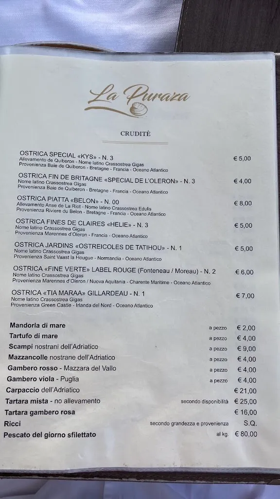 Menu_Ristorante La Puraza_Provincia di Rimini_image_1