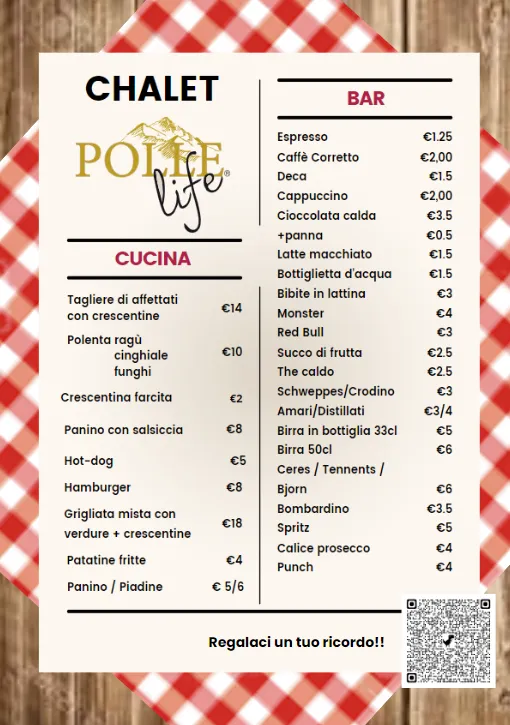 Menu_Chalet ristorante Polle Life_Riolunato_image_1