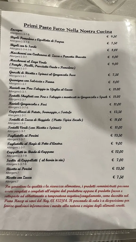 Menu_Trattoria al Lago Verde_Reggiolo_image_1