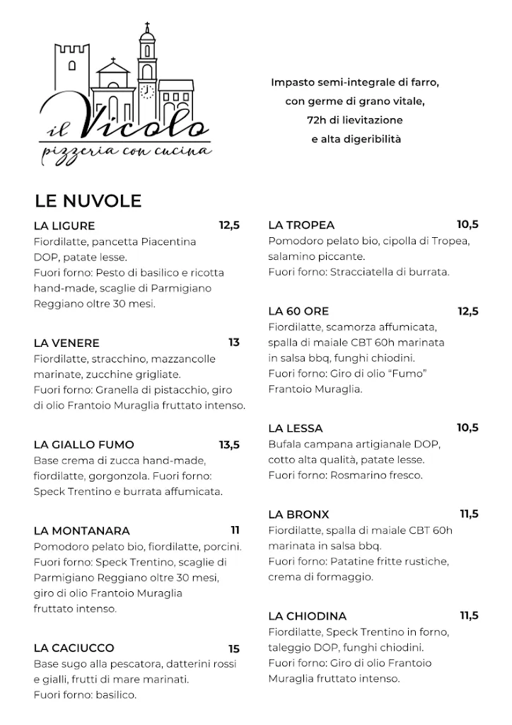Menu_IL VICOLO Pizzeria con cucina - Reggiolo -_Reggiolo_image_3