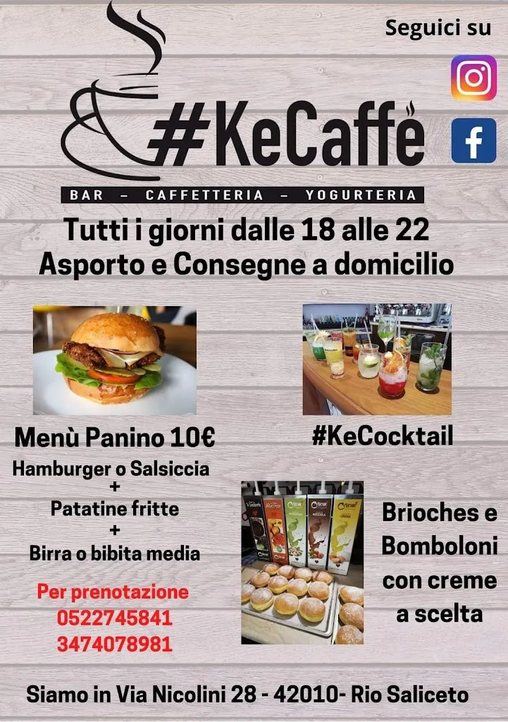 Menu_KECAFFÈ_Rio Saliceto_image_1