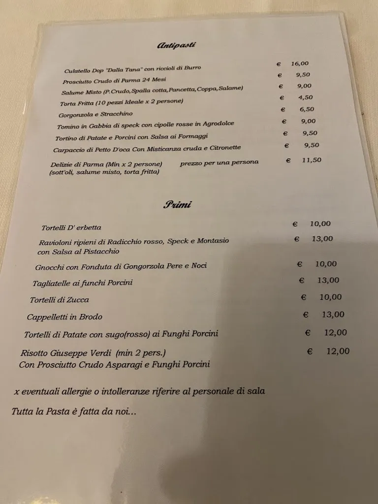 Menu_Trattoria Pizzeria La Sevra_Sala Baganza_image_1