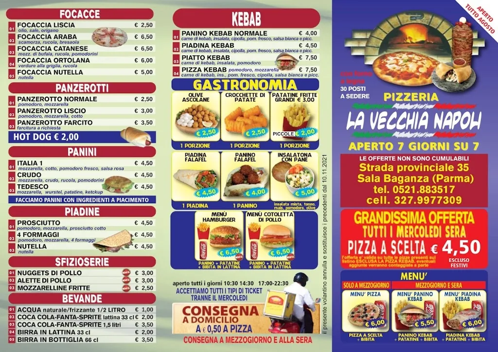 Menu_The Vecchia Napoli Pizza Shop_Sala Baganza_image_4