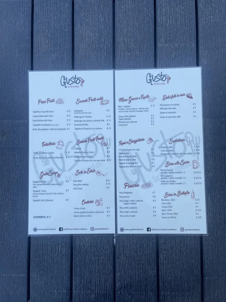Menu_GUSTO Bar Bistrot Emiliano_Rubiera_image_3