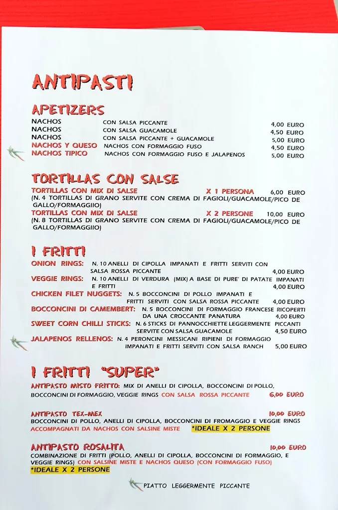 Menu_Rosalita Ristorante messicano Rubiera_Rubiera_image_1